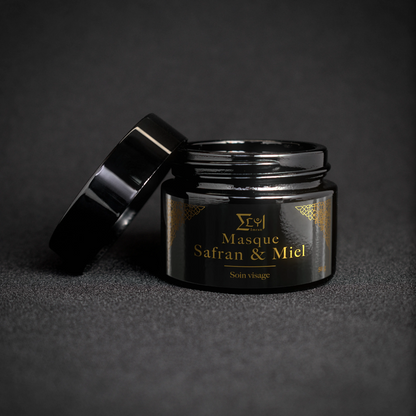 pot masque safran miel ouvert