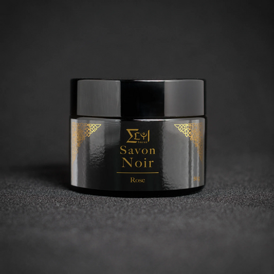 pot savon noir à la rose fermé